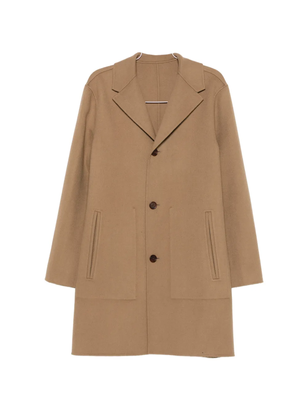 ALICIA AUDREY notched-lapel button-up coat - Toni neutri