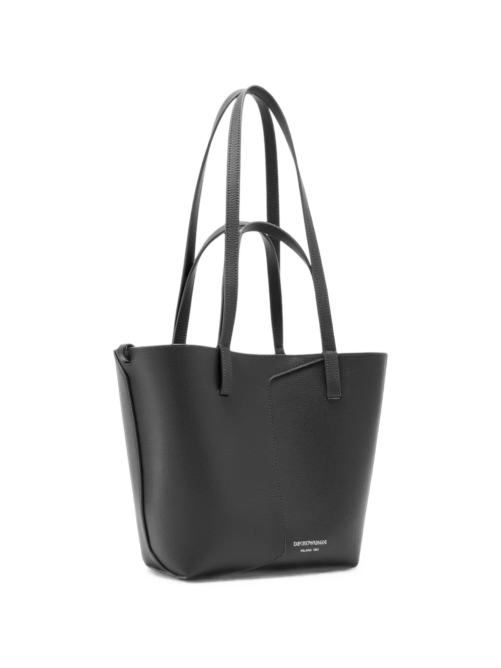 Emporio Armani Schoudertas met logoprint Zwart