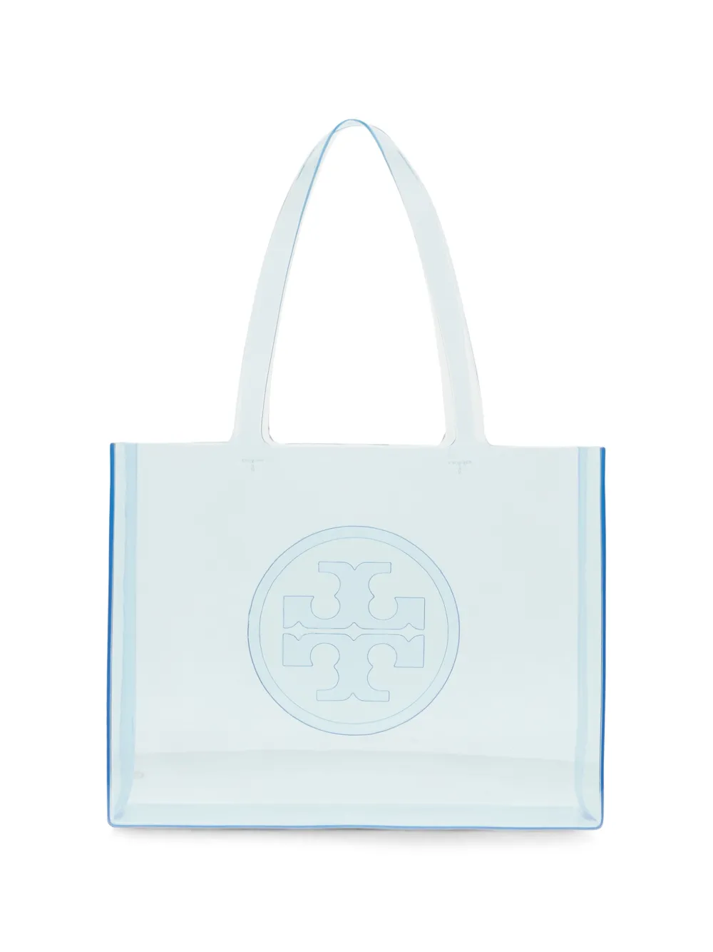 Tory Burch small Ella logo-embossed tote bag - Blu