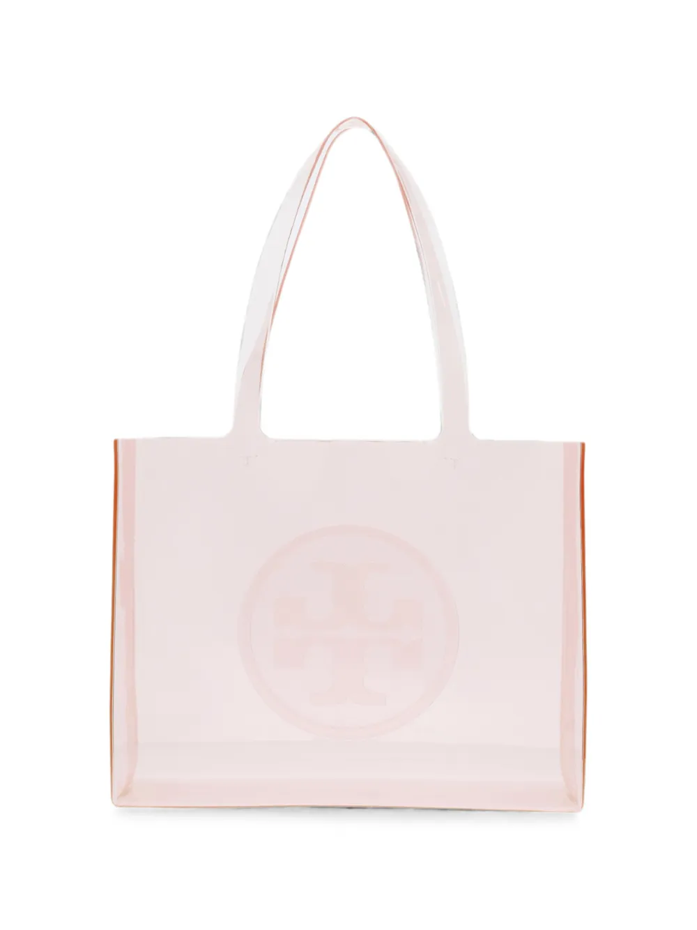 Tory Burch Small Ella Logo-embossed Tote Bag In Pink