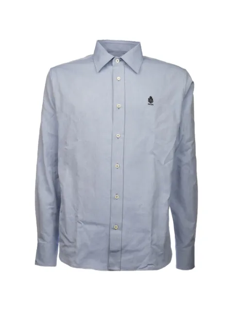 Prada logo-embroidered button-down shirt