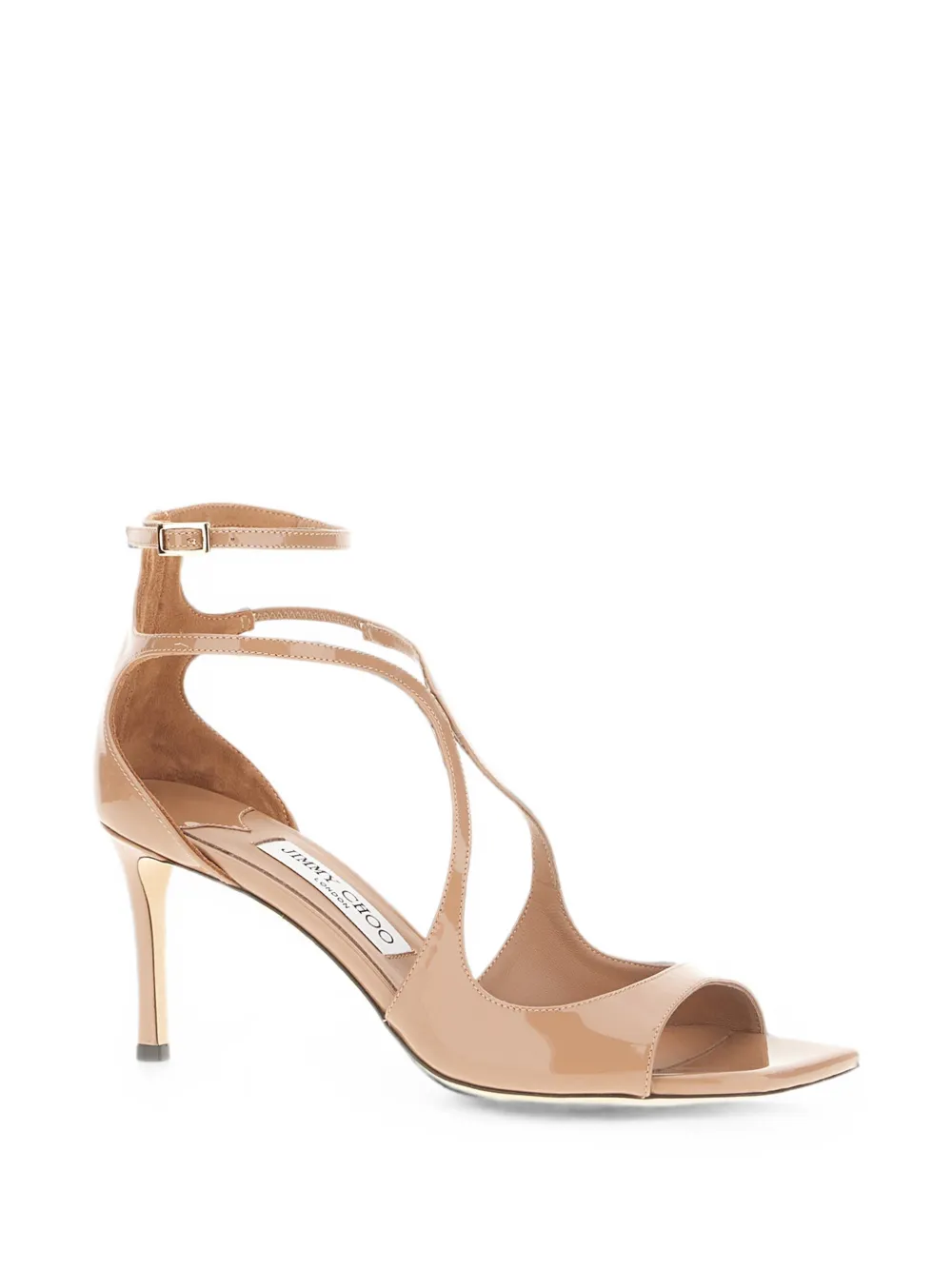 Jimmy Choo Azia 75 curved-strap sandals Roze