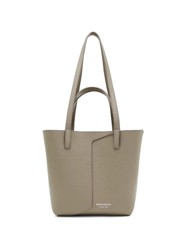 Emporio Armani 1981 Leather Shoulder Bag in Neutrals