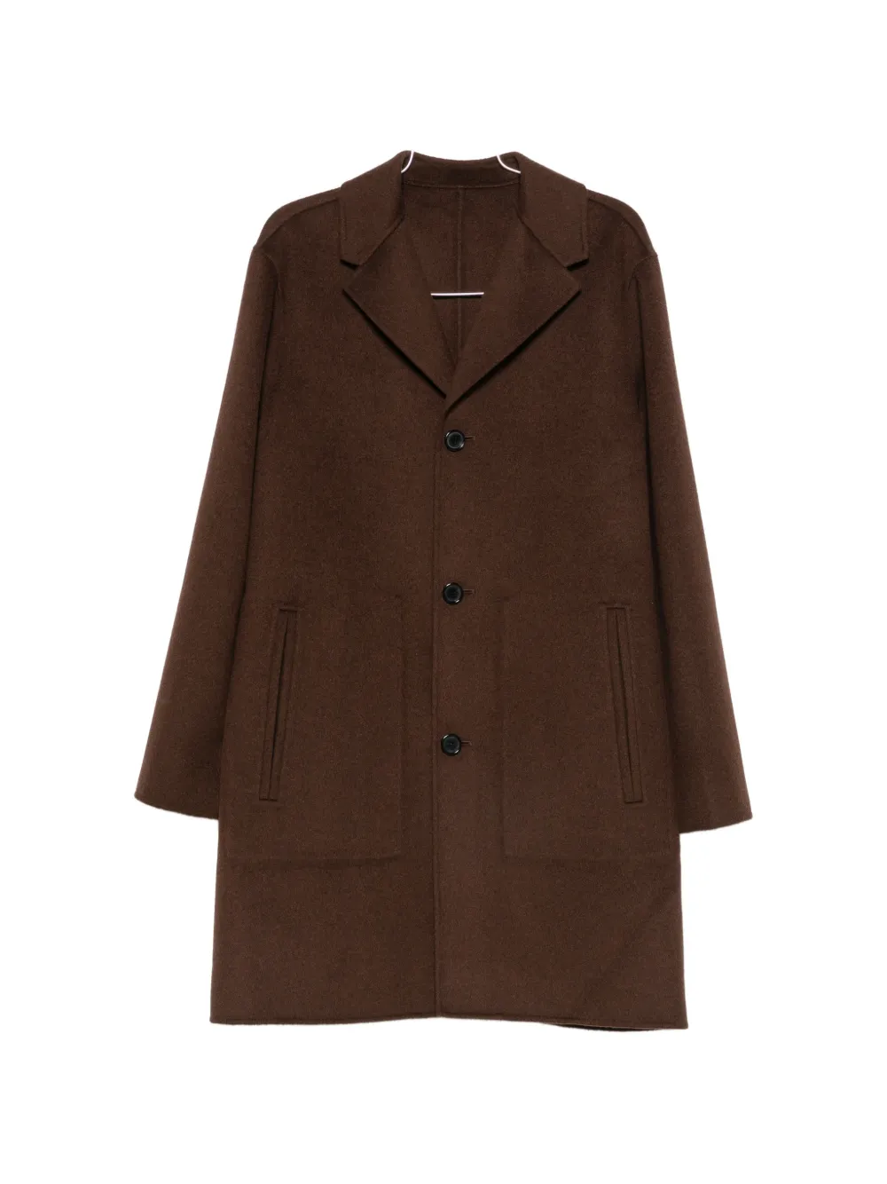 ALICIA AUDREY single-breasted notch-lapels coat - Marrone