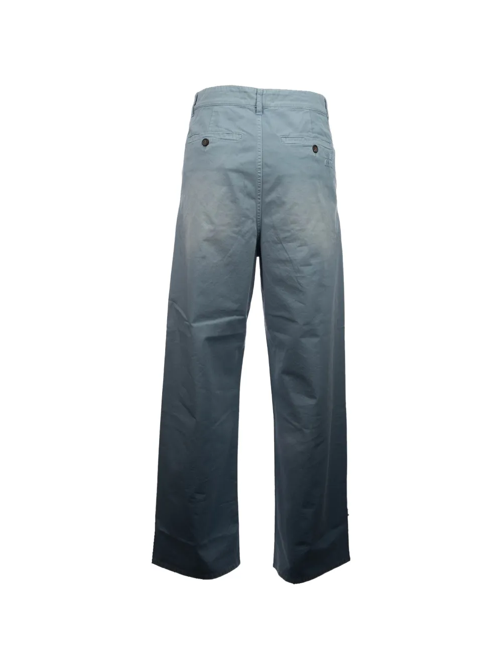 Miu Broek met geborduurd logo en ombré-effect Blauw