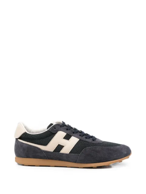 Hogan logo-patch panelled sneakers