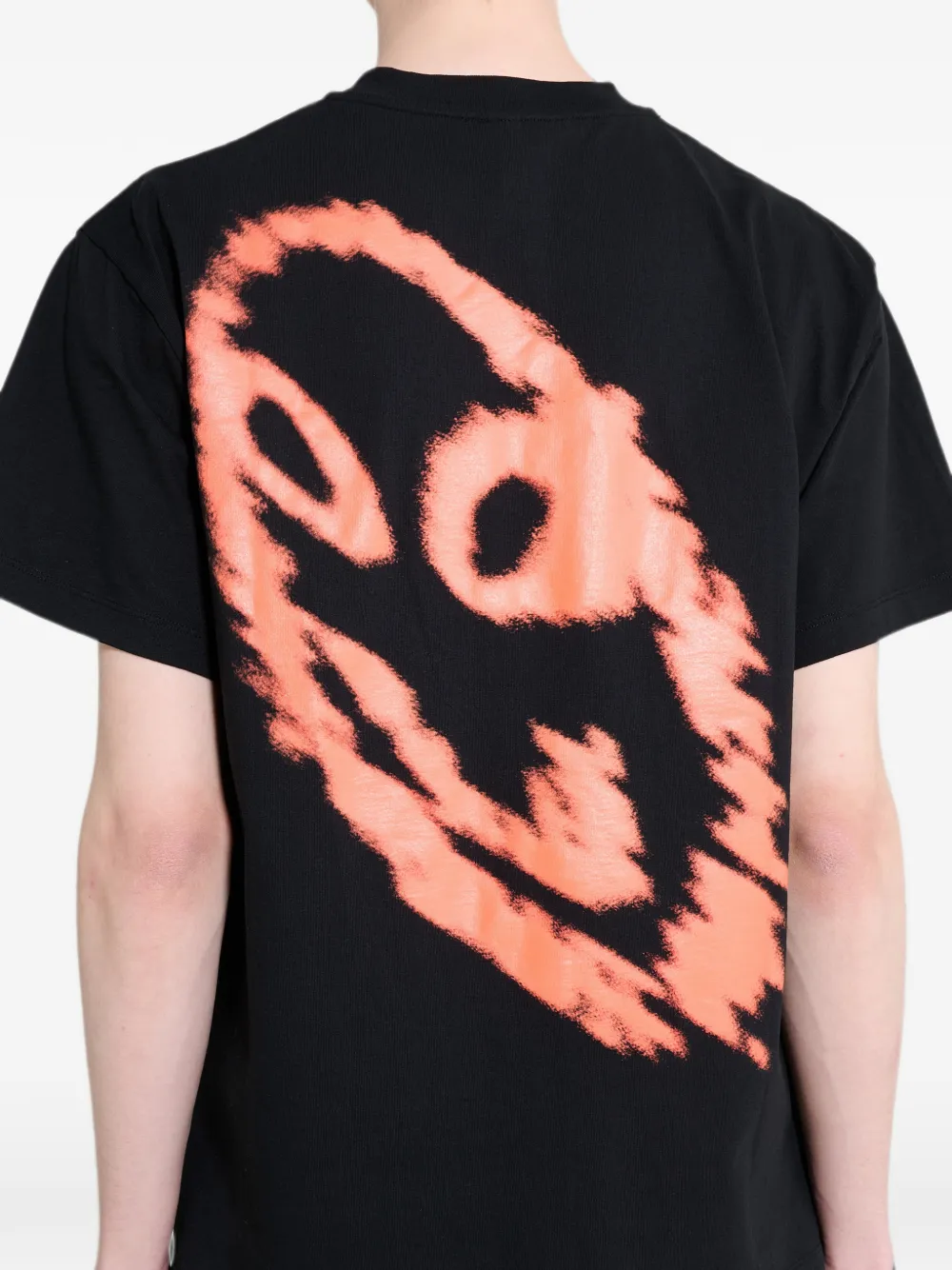 NO PROBLEMO T-shirt met logoprint Zwart