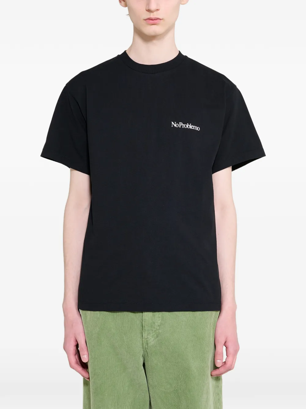 NO PROBLEMO logo-print T-shirt - Schwarz
