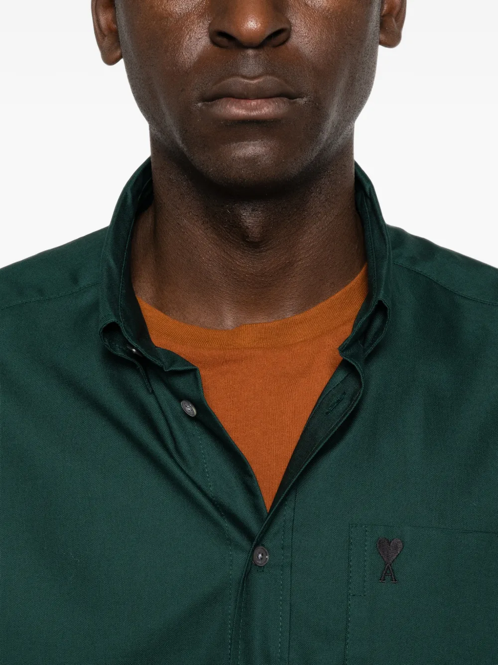 AMI Paris Boxy button-down overhemd Groen