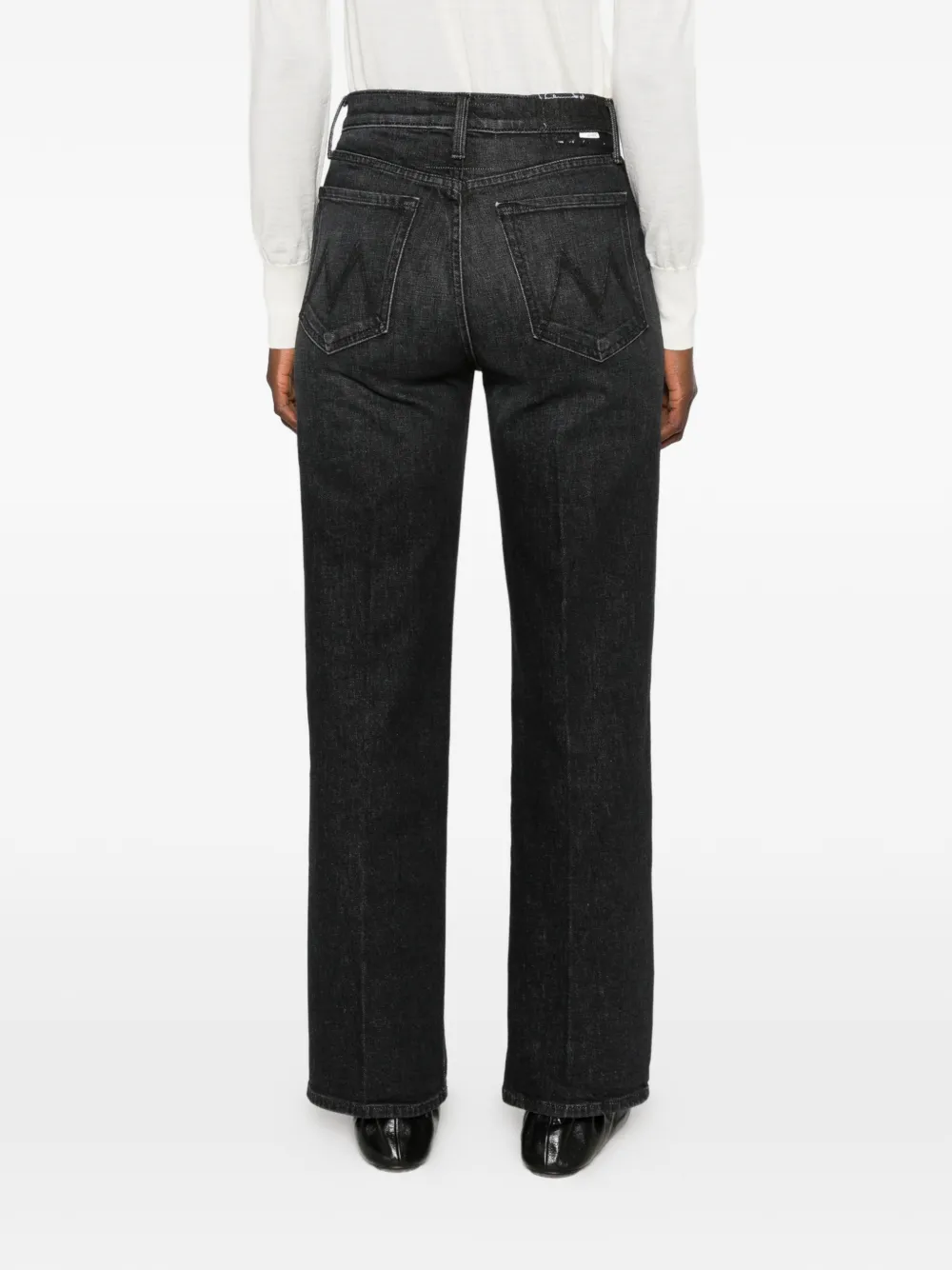 MOTHER Lil Rambler Zip Sneak jeans Zwart