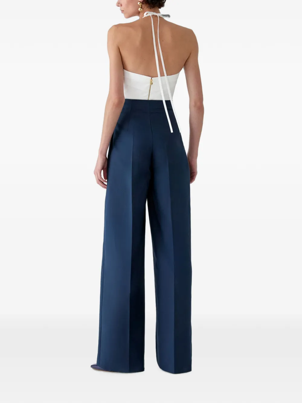 Carolina Herrera Top met rozet-patroon Blauw