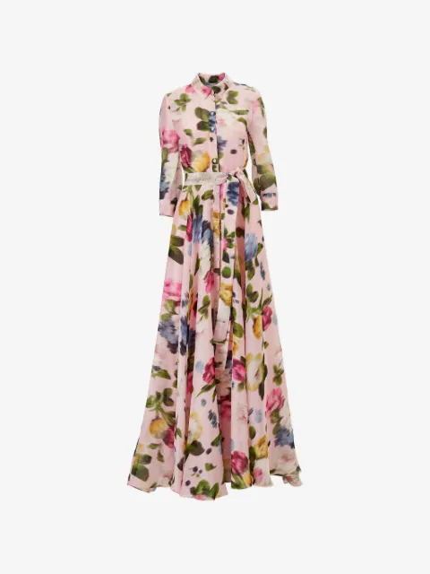 Carolina Herrera フローラル マキシドレス