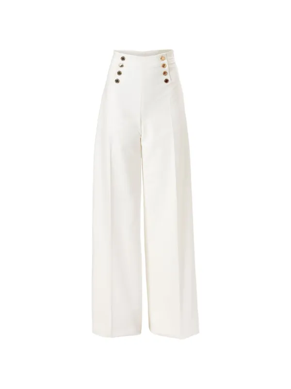 Carolina Herrera Alba Trousers in White