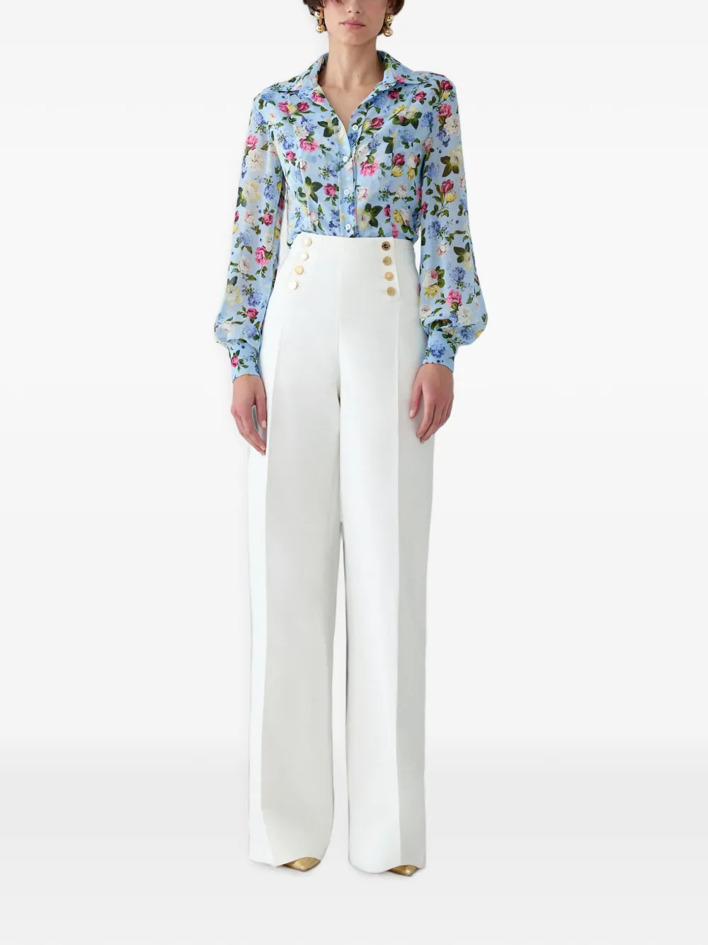 Carolina Herrera Alba broek Wit
