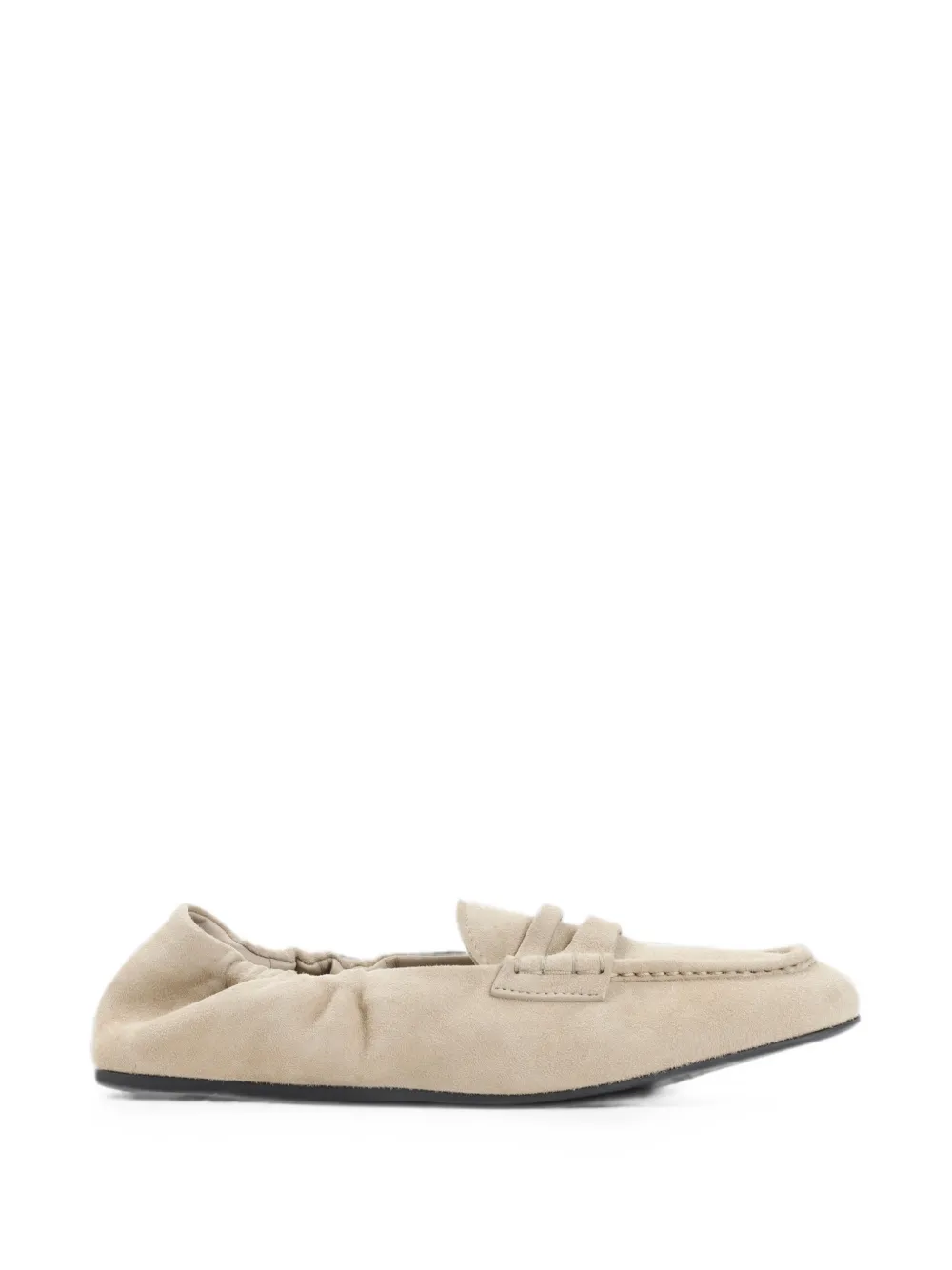 Miu Miu suede elasticated loafers - Toni neutri