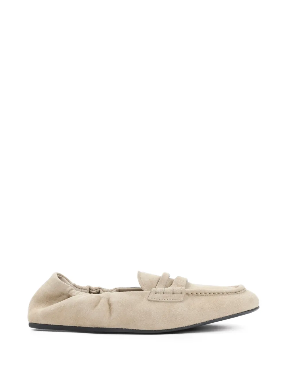 Miu Miu suede elasticated loafers - Toni neutri