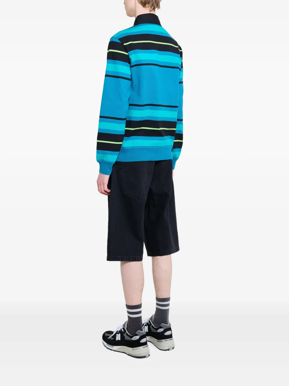 NO PROBLEMO Shorts met geborduurd logo Zwart