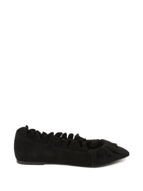 Alaïa Pre-Owned 2020's 페탈 디테일 발레리나 플랫 슈즈