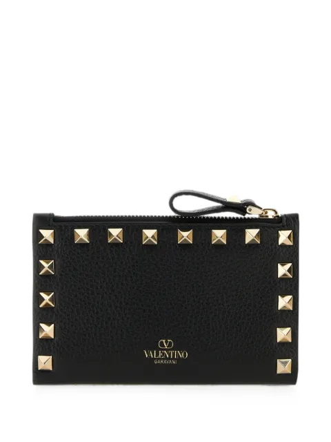 Valentino Garavani Rockstud leather card case