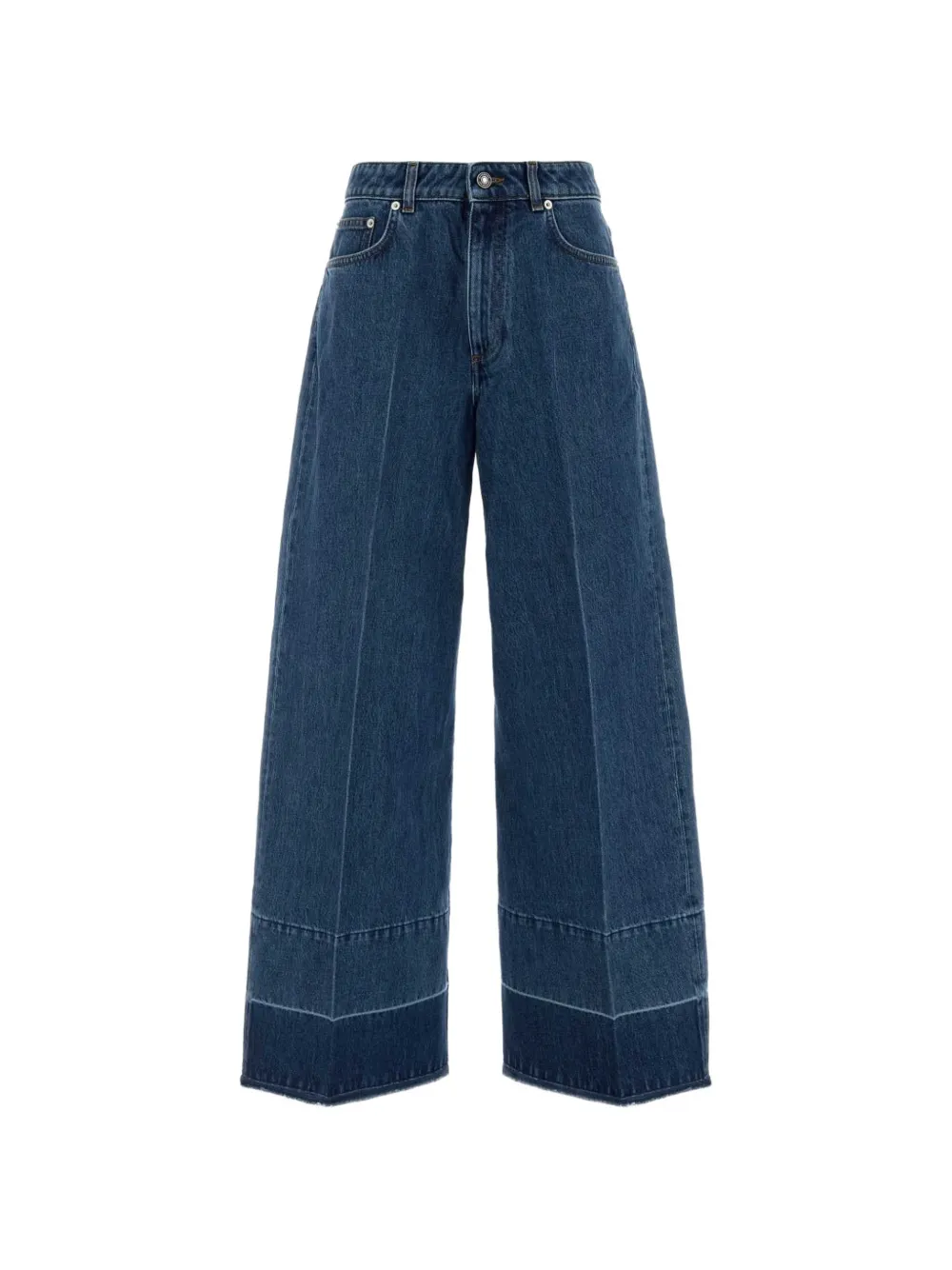 Givenchy raw-cut wide-leg jeans - Blau