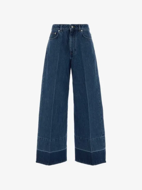 Givenchy raw-cut wide-leg jeans