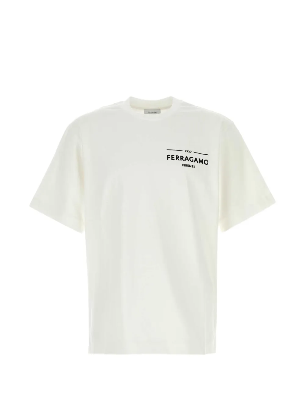 Ferragamo logo-print cotton T-shirt - Weiß