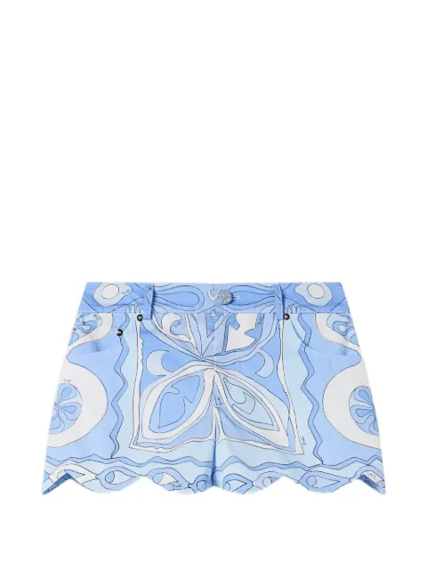 PUCCI shorts con dobladillo festoneado