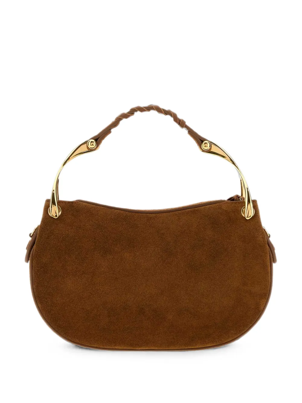 Alexander McQueen Wishbone mini bag - Braun