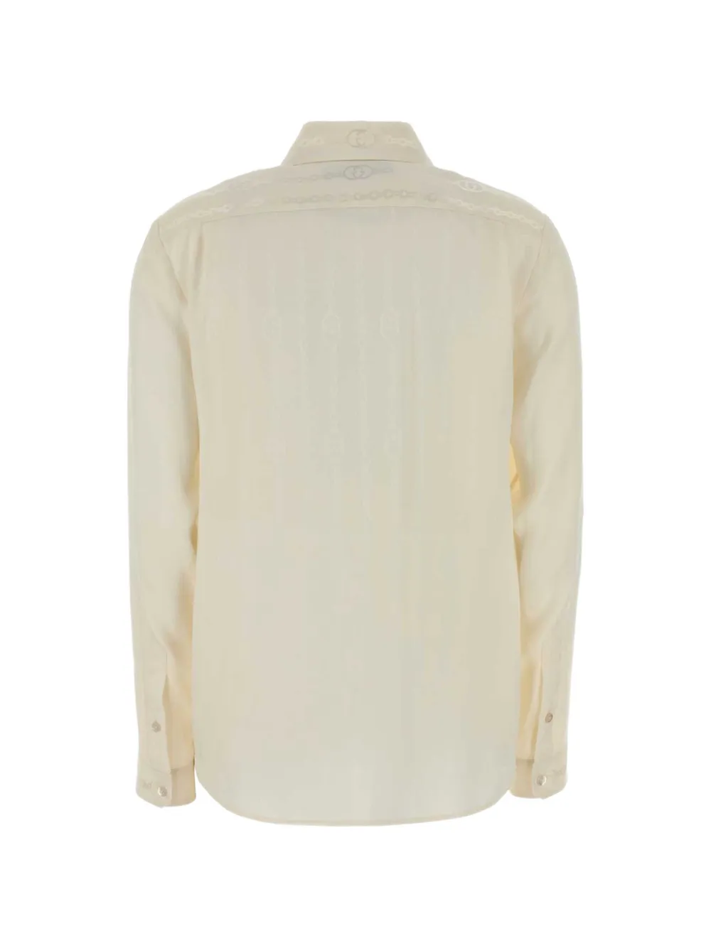 Gucci Blouse met jacquard logo Beige
