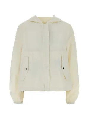 Herno フーデッド パデッドジャケット | ホワイト | FARFETCH JP
