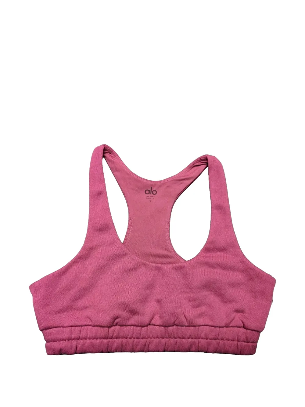 Alo Yoga Sport-BH mit Logo-Patch - Rosa