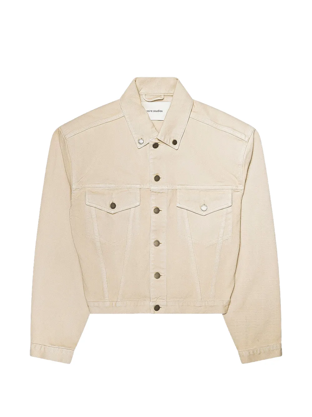 ENTIRE STUDIOS shrunken denim jacket - Toni neutri