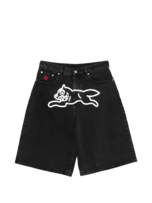 GUAPI ラインストーン ゴシック デニムショーツ | ブラック | FARFETCH JP