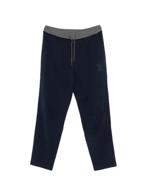 Brunello Cucinelli cotton French terry trousers with embroidery