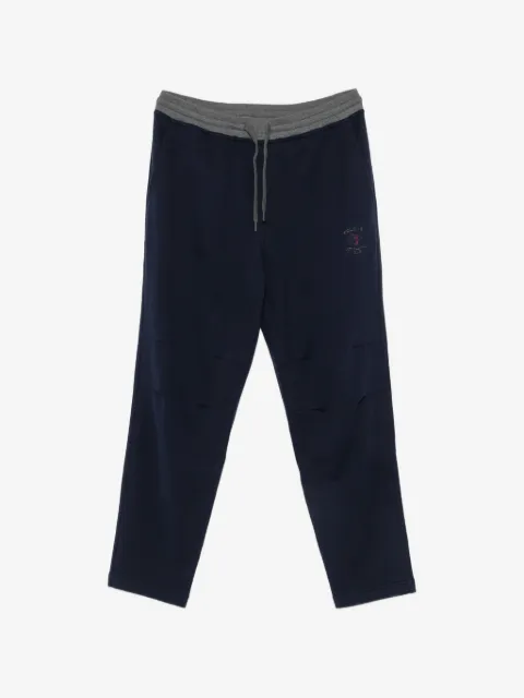 Brunello Cucinelli cotton French terry trousers with embroidery