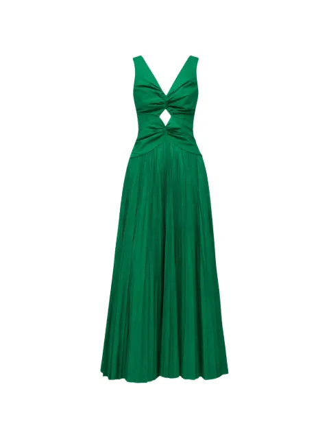 Simkhai Vivianne cutout pleated maxi dress