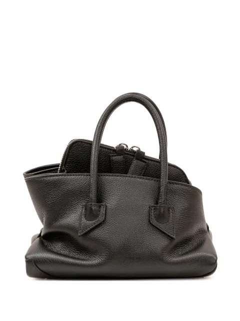 The Attico ''La Passeggiata Mini'' black top handle bag