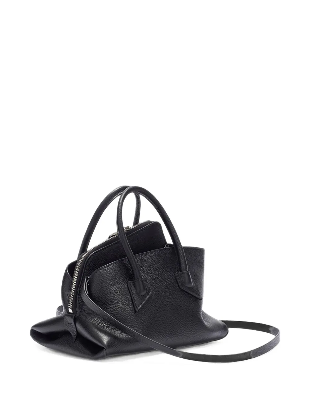 The Attico 'La Passeggiata Mini' tas met handvat Zwart