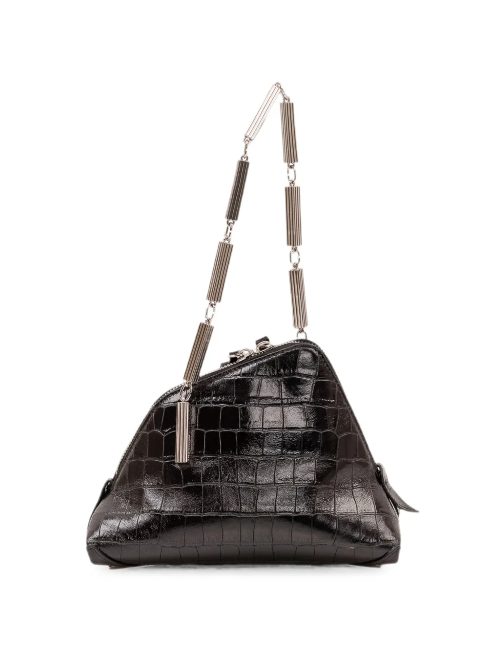 The Attico La Scala Clutch Bag in Black, view 2