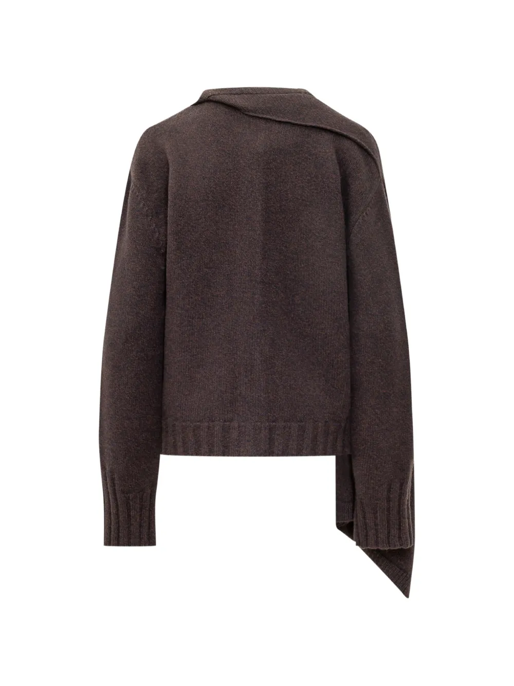 The Attico Asymmetrisch vest Bruin