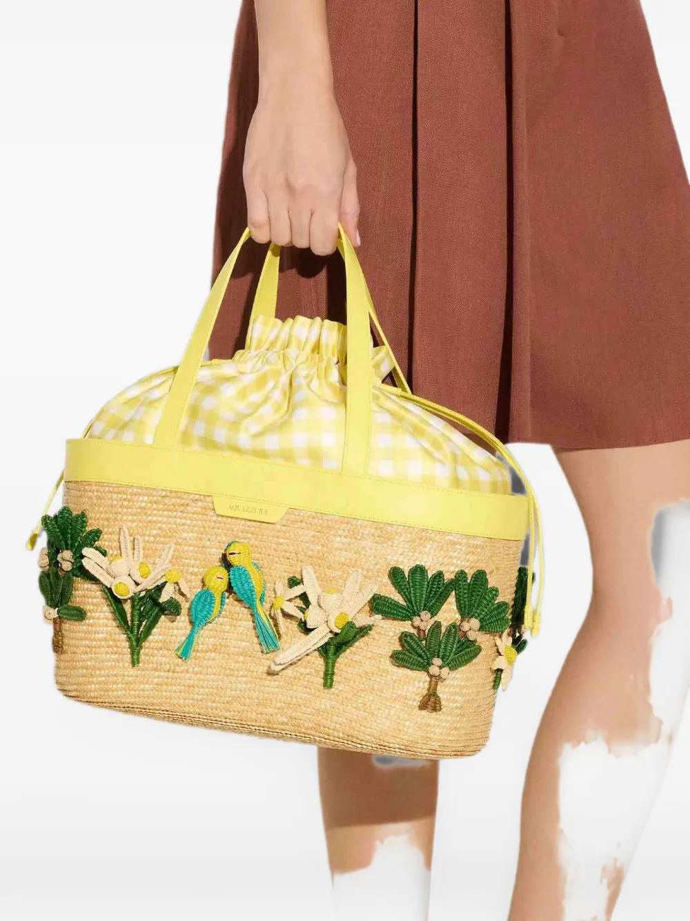 Aquazzura Birdsong shopper Beige