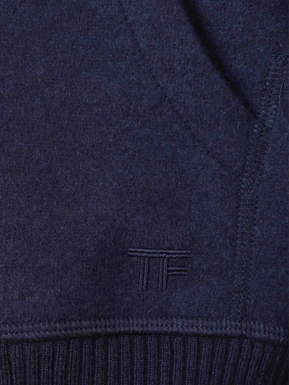 TOM FORD Kasjmier hoodie met rits Blauw