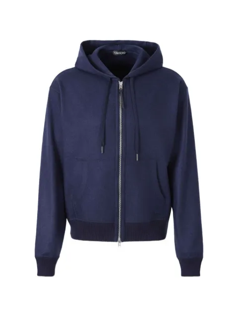 TOM FORD zip-up cashmere hoodie