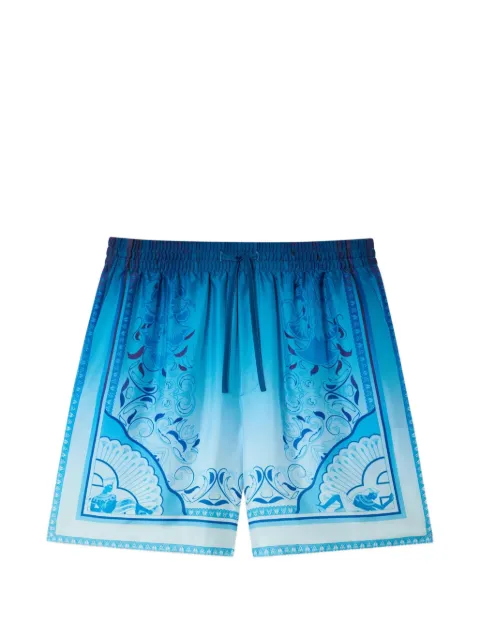 Casablanca Egyptian rug silk shorts