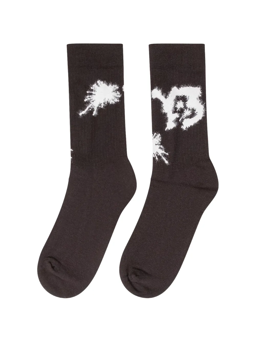Y-3 logo-detail socks - Nero