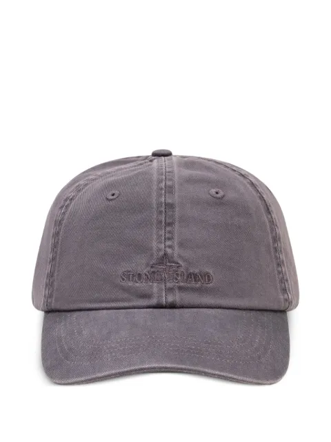 Stone Island logo-embroidered cap