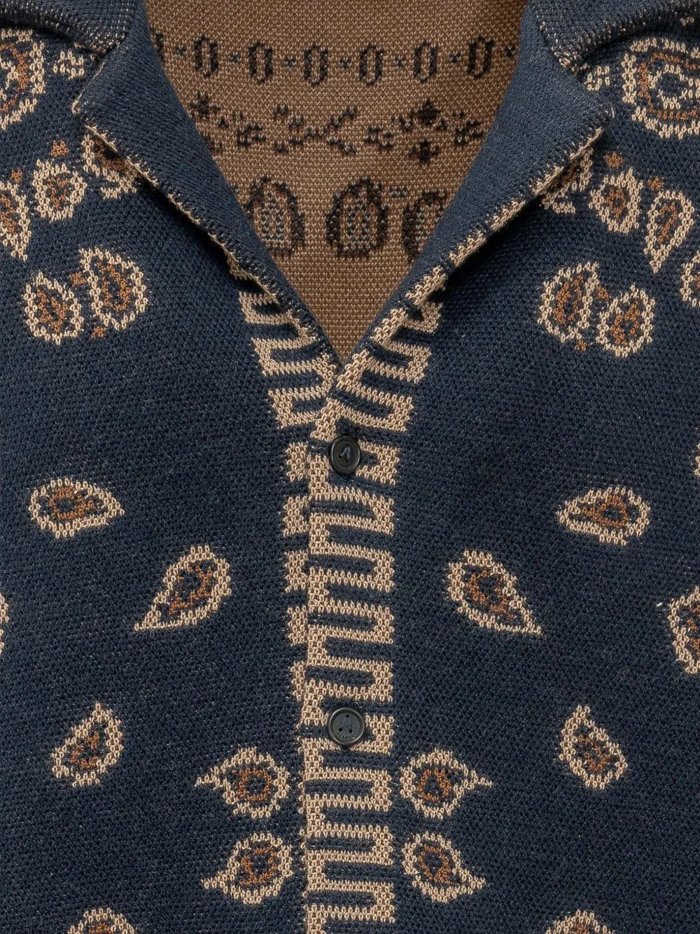 Alanui Overhemd met bandana-jacquard Blauw