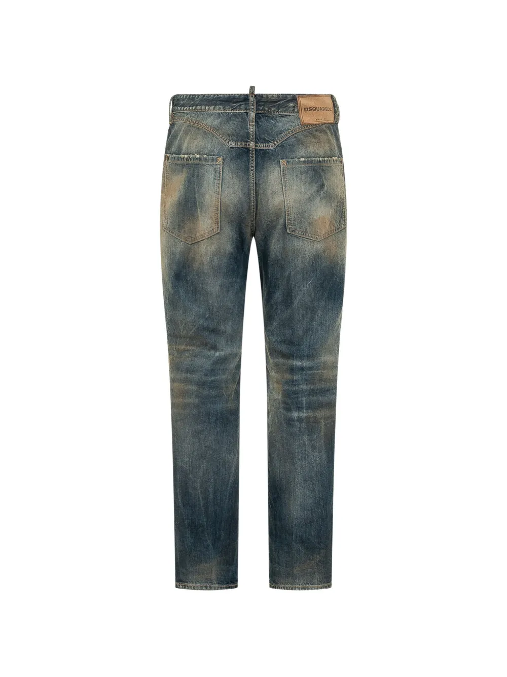 DSQUARED2 Teddy jeans met gerafelde afwerking Blauw