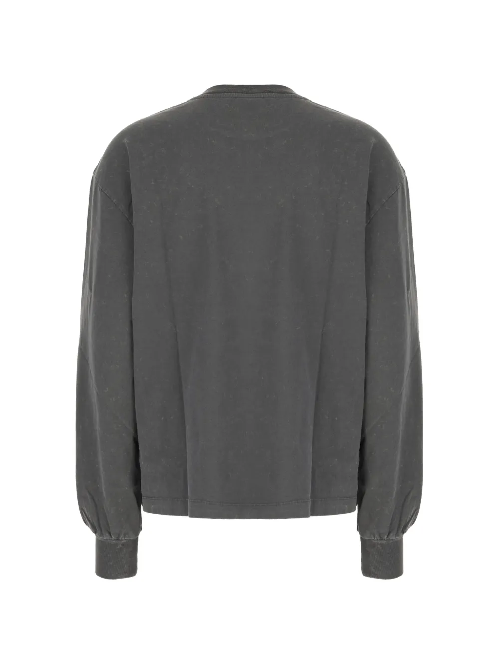 GANNI Katoenen sweater met print Grijs