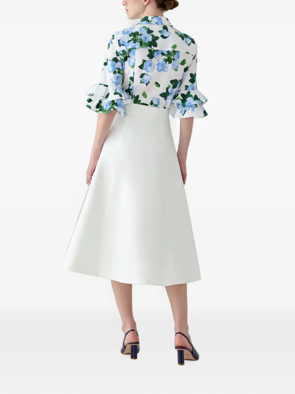 Carolina Herrera Blouse met bloemenprint Wit